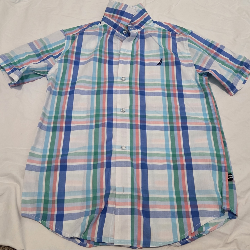 Nautica Plaid Short Sleeve Shirt